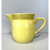 BROCCA VINTAGE CERAMICA GIALLA VERSATOIO JARA PITCHER VASO MID CENTURY 13,5 cm/h
