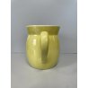 BROCCA VINTAGE CERAMICA GIALLA VERSATOIO JARA PITCHER VASO MID CENTURY 13,5 cm/h