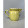 BROCCA VINTAGE CERAMICA GIALLA VERSATOIO JARA PITCHER VASO MID CENTURY 13,5 cm/h