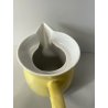 BROCCA VINTAGE CERAMICA GIALLA VERSATOIO JARA PITCHER VASO MID CENTURY 13,5 cm/h