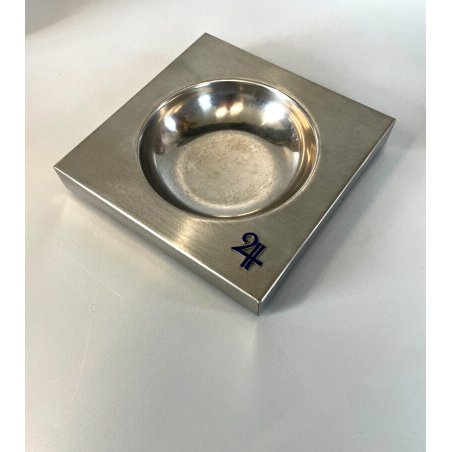 POSACENERE PUBBLICITARIO FIAT Cofermet 2H ACCIAIO INOSSIDABILE SVUOTATASCHE '70