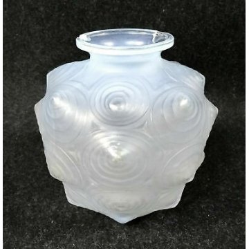 ANTICO VASO ERNEST MARIUS SABINO ART DECO VETRO OPALESCENTE EPOCA 1930 FRANCIA