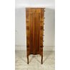 SETTIMINO LEGNO INTARSIATO SETTIMANALE PRIMI 1900 PICCOLA CREDENZA 7 CASSETTI