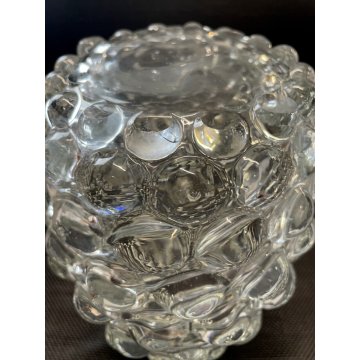 VASO VETRO Murano CRISTALLO OTTICO LENTI Seguso VETRI D'ARTE Flavio Poli '40