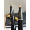 2 PZ PENNA STILOGRAFICA AURORA 88 DORATA NERA FOUNTAIN PEN ITALY BOX ANNI '60