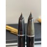 2 PZ PENNA STILOGRAFICA AURORA 88 DORATA NERA FOUNTAIN PEN ITALY BOX ANNI '60