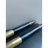 2 PZ PENNA STILOGRAFICA AURORA 88 DORATA NERA FOUNTAIN PEN ITALY BOX ANNI '60