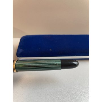 PENNA STILOGRAFICA PELIKAN 140 FOUNTAIN PEN VERDE NERA ORO 14K BOX GERMANY