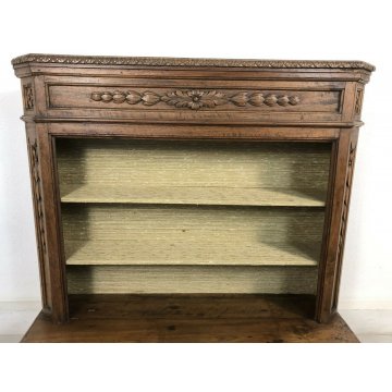 ANTICO INGINOCCHIATOIO LEGNO NOCE MASSELLO RIPIANI DECORATO CHIESA 1800 EPOCA 