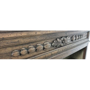 ANTICO INGINOCCHIATOIO LEGNO NOCE MASSELLO RIPIANI DECORATO CHIESA 1800 EPOCA 