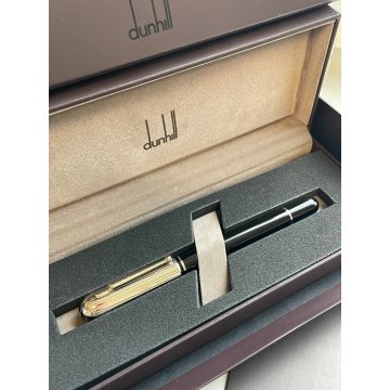 PENNA STILOGRAFICA DUNHILL SIDECAR BOX ORO 18K FOUNTAIN PEN METALLO SCATOLA