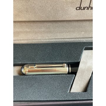 PENNA STILOGRAFICA DUNHILL SIDECAR BOX ORO 18K FOUNTAIN PEN METALLO SCATOLA