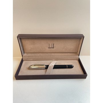 PENNA STILOGRAFICA DUNHILL SIDECAR BOX ORO 18K FOUNTAIN PEN METALLO SCATOLA