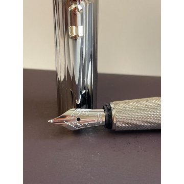 PENNA STILOGRAFICA DUNHILL SIDECAR BOX ORO 18K FOUNTAIN PEN METALLO SCATOLA