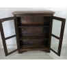 ANTICA PICCOLA CREDENZA VETRINA DUE ANTE LIBRERIA LEGNO MASSELLO OLD VETRO 800 