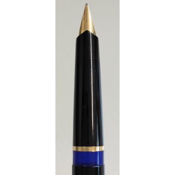 Pelikan P30 Penna Stilografica NERO ORO anni 60 OLD ROLLED GOLD FOUNTAIN PEN