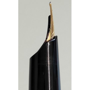 Pelikan P30 Penna Stilografica NERO ORO anni 60 OLD ROLLED GOLD FOUNTAIN PEN