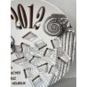 PIATTO FORNASETTI CALENDARIO ANNO 2012 n° 447/700 ø 24 cm CERAMICA italy epoca
