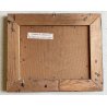 QUADRO OLIO TAVOLA Gustavo Mancinelli PAESAGGIO MONTANO BAITE Alagna GUILLOCE
