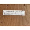QUADRO OLIO TAVOLA Gustavo Mancinelli PAESAGGIO MONTANO BAITE Alagna GUILLOCE