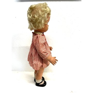 RARA BAMBOLA VINTAGE DOLL MARCHIO Ratti VINILE VESTITINO ORIGINALE 40 cm/h '60