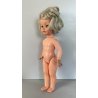 BAMBOLA VINTAGE DOLL DENTINA "FURGA ITALY" Caschetto biondo 41 cm/h ANNI  '70