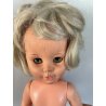 BAMBOLA VINTAGE DOLL DENTINA "FURGA ITALY" Caschetto biondo 41 cm/h ANNI  '70
