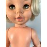 BAMBOLA VINTAGE DOLL DENTINA "FURGA ITALY" Caschetto biondo 41 cm/h ANNI  '70