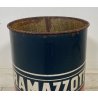 PORTA OMBRELLI LATTA AMARO FELSINA RAMAZZOTTI MILANO ITALY CILINDRO VINTAGE '50