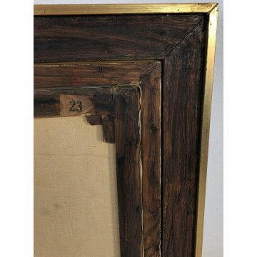 ANTICO QUADRO DIPINTO OLIO TELA FIDENZIO DE ANGELI SOGNI 1956 VIOLINO MUSICISTA 
