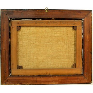 ANTICO QUADRO DIPINTO OLIO TELA PAESAGGIO P. Greuling IMBARCADERO TREMEZZO 1932