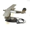 LAMPADA TAVOLO METALLO Art Deco DESK LAMP BIPLANE AIRPLANE SCULPTURE VINTAGE '30