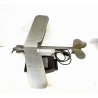 LAMPADA TAVOLO METALLO Art Deco DESK LAMP BIPLANE AIRPLANE SCULPTURE VINTAGE '30