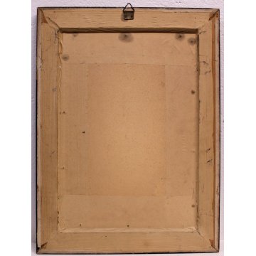 ANTICO QUADRO DIPINTO OLIO CARTA NUDO FIGURA FEMMINILE BALLERINA LIBERTY 900 OLD