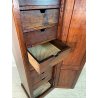ANTICO MOBILE CASSETTIERA LEGNO ABETE MASSELLO EPOCA '800 ARCHIVIO COLONNA STIPO