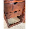 ANTICO MOBILE CASSETTIERA LEGNO ABETE MASSELLO EPOCA '800 ARCHIVIO COLONNA STIPO