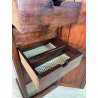 ANTICO MOBILE CASSETTIERA LEGNO ABETE MASSELLO EPOCA '800 ARCHIVIO COLONNA STIPO