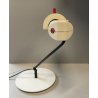 LAMPADA TAVOLO VINTAGE TABLE LAMP NEON METALLO PLASTICA STRUTTURA IRREGOLARE '80