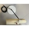 LAMPADA TAVOLO VINTAGE TABLE LAMP NEON METALLO PLASTICA STRUTTURA IRREGOLARE '80
