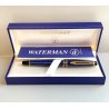 PENNA STILOGRAFICA WATERMAN BLUE MARBLE FOUNTAIN PEN BOX FRANCE BROCHURE DORATA
