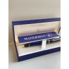 PENNA STILOGRAFICA WATERMAN BLUE MARBLE FOUNTAIN PEN BOX FRANCE BROCHURE DORATA