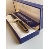 PENNA STILOGRAFICA WATERMAN BLUE MARBLE FOUNTAIN PEN BOX FRANCE BROCHURE DORATA