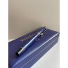 PENNA STILOGRAFICA WATERMAN BLUE MARBLE FOUNTAIN PEN BOX FRANCE BROCHURE DORATA