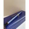 PENNA STILOGRAFICA WATERMAN BLUE MARBLE FOUNTAIN PEN BOX FRANCE BROCHURE DORATA