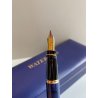 PENNA STILOGRAFICA WATERMAN BLUE MARBLE FOUNTAIN PEN BOX FRANCE BROCHURE DORATA
