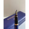 PENNA STILOGRAFICA WATERMAN BLUE MARBLE FOUNTAIN PEN BOX FRANCE BROCHURE DORATA