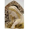 ANTICA CERAMICA  BASSORILIEVO Alfredo Ciulli MADONNA RELIGIOSO TOSCANA META' 900