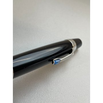 PENNA SFERA MONTBLANC BOHEME BLUE STONE NERA GEMMA GERMANY BALLPOINT PEN BLACK