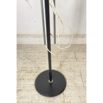 LAMPADA DA TERRA ANNI 70 VINTAGE METALLO 3 PUNTI LUCE FLOOR LAMP PIANTANA