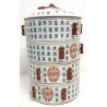 VASO GIAPPONESE CERAMICA DIPINTA FOOD BOX CIBO VINTAGE 4 RIPIANI DRAGO FIRMATO 